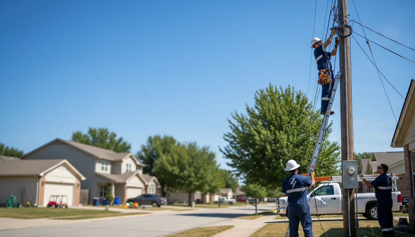 Residential electrician providing installation services in Snowville, UT